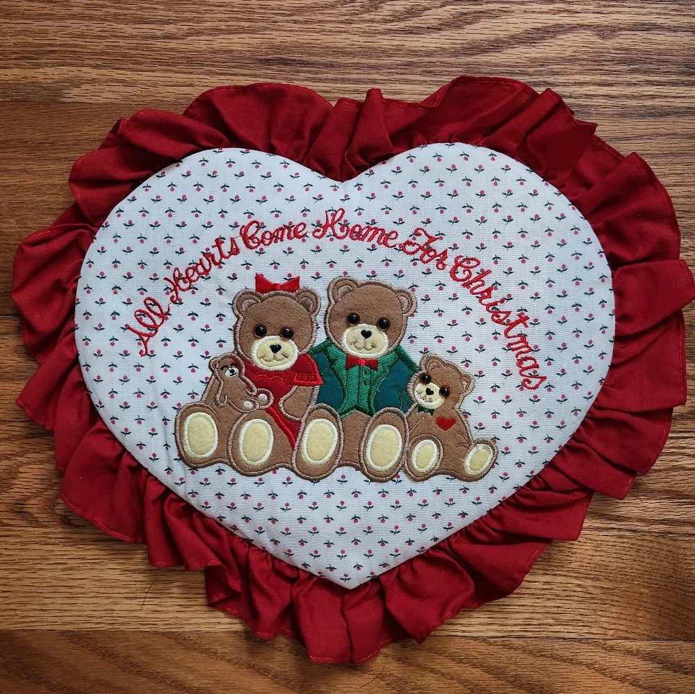 Christmas Teddy Bear Wall/Door Decor 1989 House of Lloyd